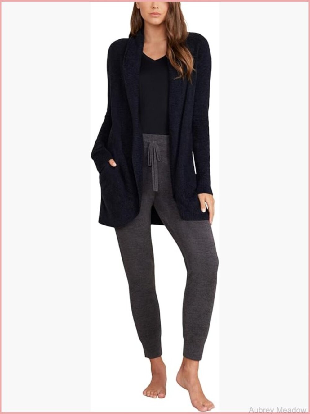 CozyChic Lite Circle Cardigan - Soft Shawl Collar Cardigan